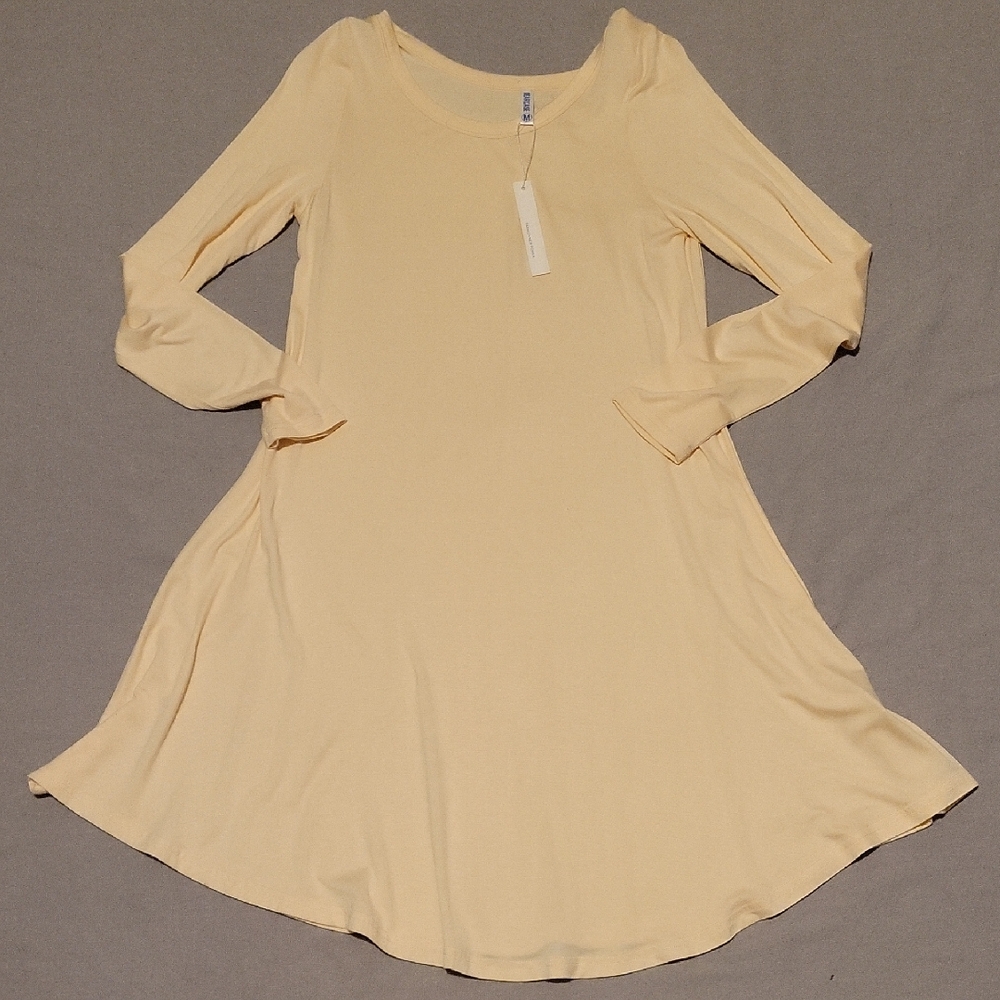 NWT Very Soft Cream Long Sleeve Dress by Dearcase